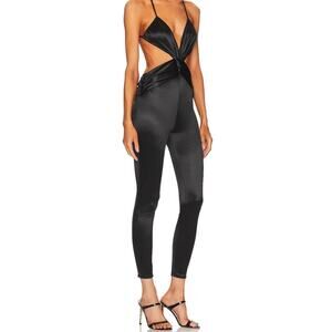 Michael Costello XS Black Cut Out Jumpsuit